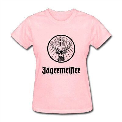 

Ronald  Richardson Womens Summer Fashion Cool Jagermeister Logo T-Shirt Tee Pink