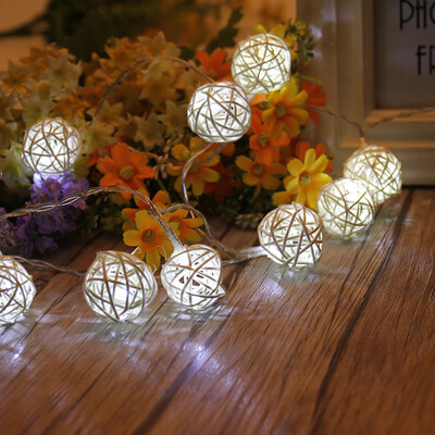 

BRELONG LED rattan ball light string decorative light 10LED
