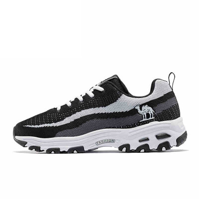 

Camel CAMEL sports shoes mens mesh platform shoes retro shoes trend sports shoes A832600195 black white gray 38