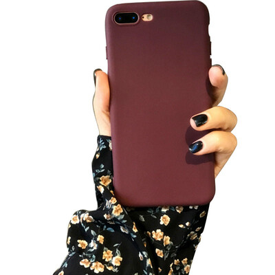 

Vino Rosso di Caso Per il iphone 5 s SE Colori Della Caramella Molle