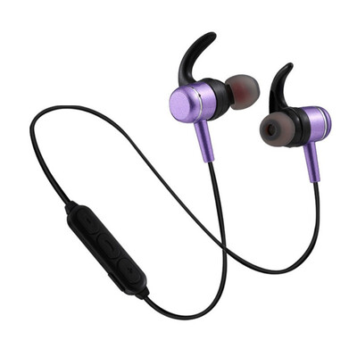 

Wireless bluetooth sports headset metal magnetic stereo bass headset compatible with IOS android system