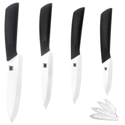 

Top Quality XYJ Kitchen Knives Set 3" Paring 4" Utility 5" Slicing 6" Chef Ceramic Knives+ Peeler Hot Sales