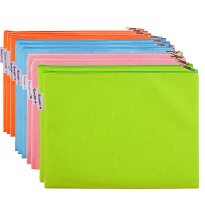 

GuangBo 10 однослойный B5 ткань водонепроницаемый молния файл сумка / цветной мешок случайный A6094