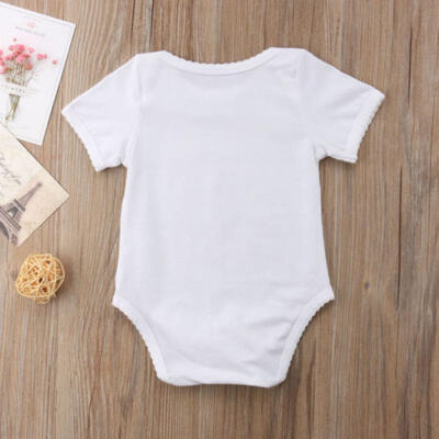 

Infant Baby Girls Romper Big Little Sister Matching Short Sleeve T-shirt Tops