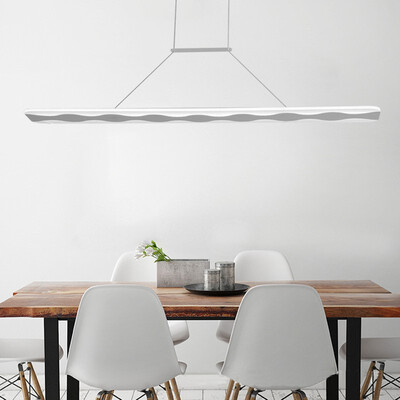 

Baycheer HL487249 White Acrylic Led Linear Pendant Lighting36W Warm White
