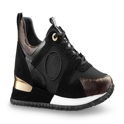 

Hot Luxury Brand Leather Casual Shoes Women Men Designer Sneakers Shoes Fashion Leather Lace Up Run Away Shoe Mixed Color With Box