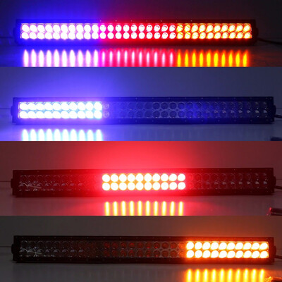 

L-MIND Dual Row Vehicle 4X4 LED Offroad Jeep Flash Light Red Blue Amebr Strobe LED Light Bar