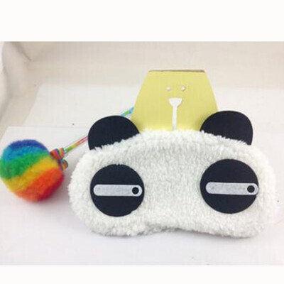 

Cute Cartoon Panda Style Blindfold Plush Fabric Shade Sleep Eye Mask