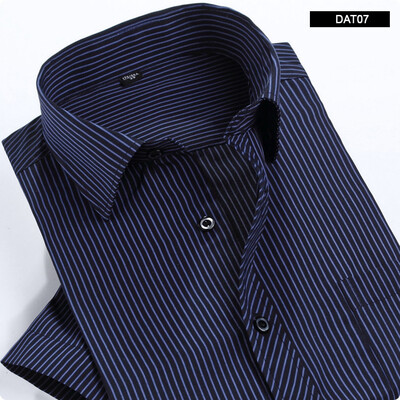 

Men's summer fashion short-sleeved striped shirt