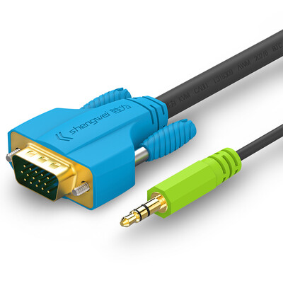 

Shengwei VAC-2050 VGA cable 3 6 DC35 audio interface 5 meters cable computer monitor TV projector HD flame retardant extension cable