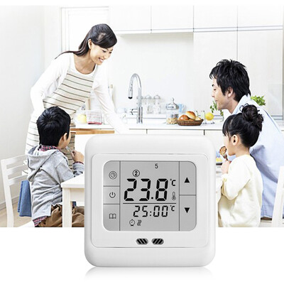 

Сенсорный экран Еженедельно Программируемый термостат отопления с голубой подсветкой C07.H3 16А