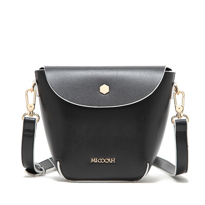 

MICOCAH Brand Black And White Fashion 2017 Women Bag Environmental PU Leather Women Messenger Bags New Arrival GL30019