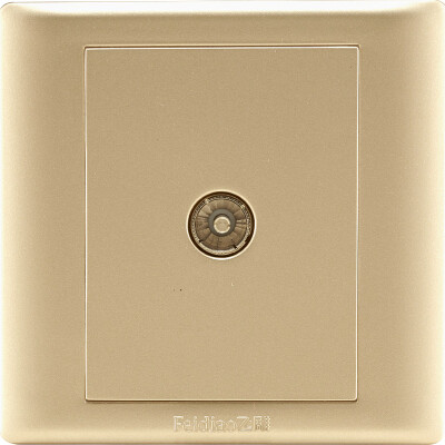 

Feidiao (feidiao) switch socket panel cable TV socket a closed-circuit TV socket TV socket 86 type A3 champagne gold