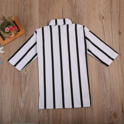 

Fashion Girl Striped Toddler Kid Dress Long Sleeve Buttons Shirt Dresses Clothes