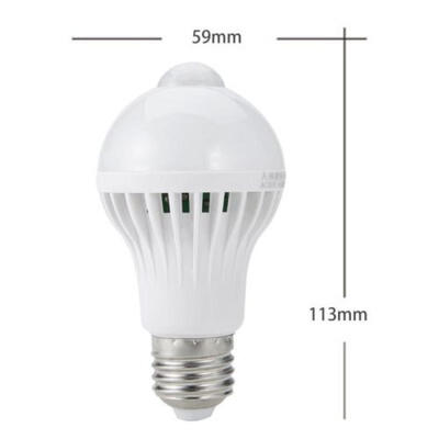 

E27B22 LED Light Bulbs PIR Motion Sensor 5W7W Energy Saving Globe Bulbs Lamp