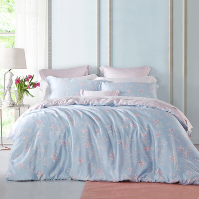 

Tango Постельные принадлежности Домашний текстиль 2017 Весна / Лето Laceel Двойное сатиновое сиденье Четыре части рукава Панч рукава Лэн Чжи Ningxiang Blue 1,8 м кровать 220 * 240 см