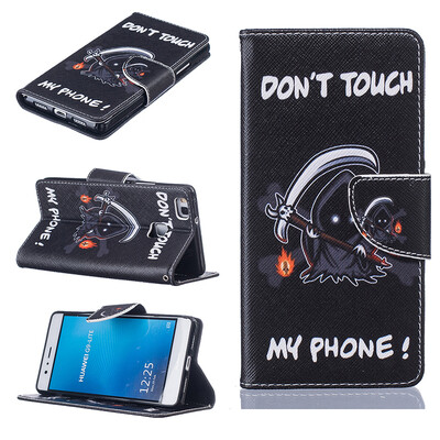 

Grim Reaper Design PU Leather Flip Cover Wallet Card Holder Case for HUAWEI P9 LITE