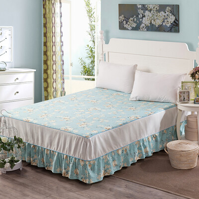 

Ялу свободного хлопка постельное белье хлопок печатных кровать юбка покрывалом кровать юбка 120 * 200см элегантный аромат