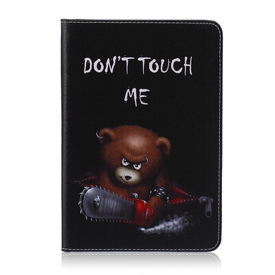 

Bear Style Embossing Classic Flip Cover with Stand Function and Credit Card Slot for iPad Mini 4