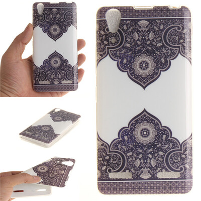 

Diagonal totem Pattern Soft Thin TPU Rubber Silicone Gel Case Cover for Lenovo A6000