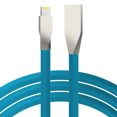 

RND zinc alloy combo data line compatible with Apple&39s Android charging cable 1 m blue