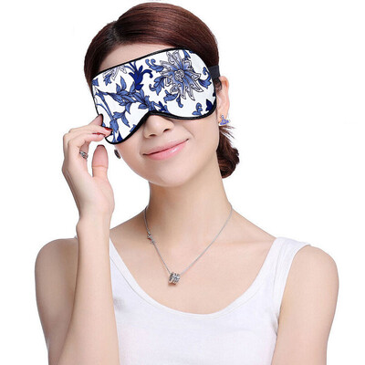 

Gagarin Silk Goggles Silk Goggles Ventilation Comfortable Sleep Goggles Blue&White Porcelain