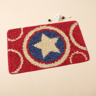 

Suarte lyrical&elegant non-slip floor mats porch door mat velvet surface wear-resistant&dirty 5080cm five-star shield
