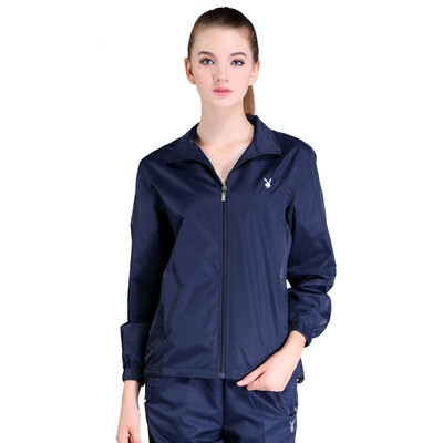 

Playboy PLAYBOY PB8112 Women&39s leisure suit Women&39s sports sweater two-piece suit trendy dark blue