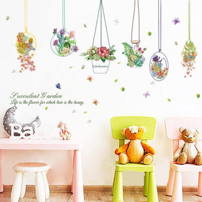 

1x Flower Plants Removable Wall Sticker Kids Baby Nursery Room Mural Decal DIY