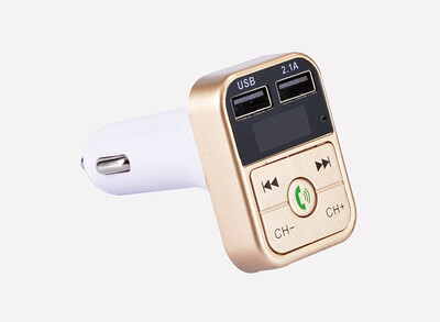 

Car Kit Handsfree Wireless Bluetooth FM Transmitter LCD MP3 Player USB Charger 21A Hands Free Car-styling Accessories