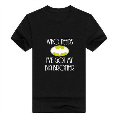 

Who Needs Batman Big Brother Funny Nerd Cute Hero Romper Men T-Shirt