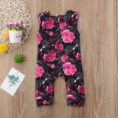 

Infant Toddler Baby Girl Floral Romper Jumpsuit Bodysuit Sunsuit Outfit Clothes