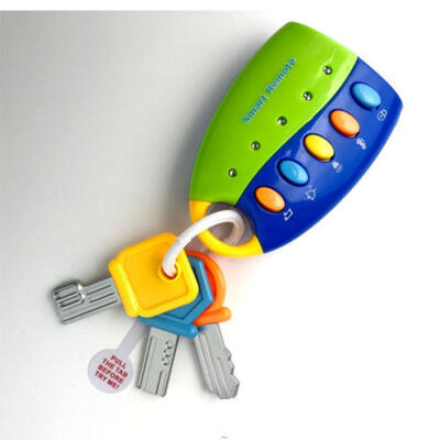 

Baby Car Flicker Key kid Musical Key Babys Sound&Light Pretend Toy Keychain