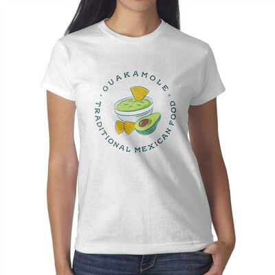 

Melinda Avocado Janpanese Womens White Tshirt Cotton Lovely T-Shirts