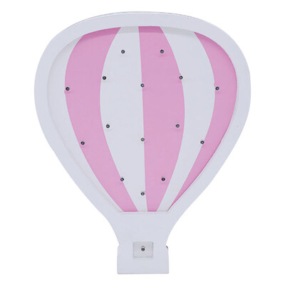 

UpperX Hot Air Balloon Shaped LED Wooden Night Light Wall Hanging Fire Ballon Lamp Decor Photograph Props Chic Gifts