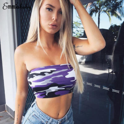 

Summer Women Strapless Bandeau Crop Top Bra Boob Tube Ladies Vest Tops Sexy SL