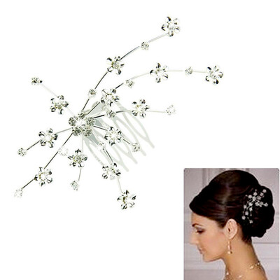 

MyMei Silver Personality Gem Crystal Wedding Bridal Princess Jewelry Crown Hair Jewelry Accessories Clip Hair Pins