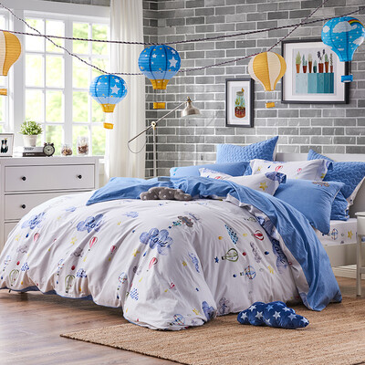 

Meng Jie home textiles produced DreamCoCo bedding package washed cotton four sets of bed sheets quilt hot air balloon 18 m bed 220 240cm