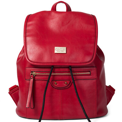 

ONLY autumn tide shoulder bag female Korean version of the school wind drawstring fashion rivet backpack -1506141 blue