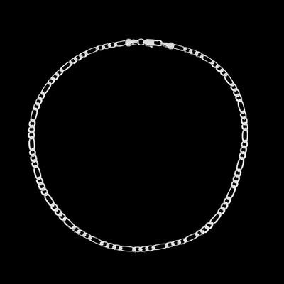 

1 PC New Fashion Solid Silvery 4MM Chain Men Necklace 16-30 inch