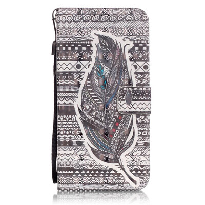 

Plumes Design PU Leather Flip Cover Wallet Card Holder Case for SAMSUNG S7EDGE