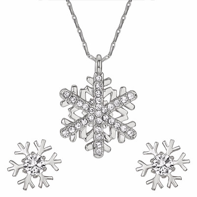 

Yoursfs® Rose Gold Plated Cubic Zirconia Bridal Wedding Necklace&Earring Set