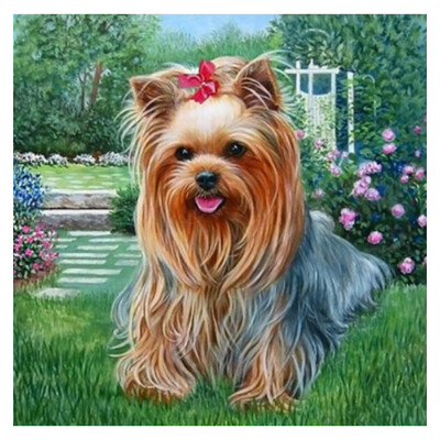 

UpperX Full 5D Diy Diamond Painting Cross Stitch "A dog" 3D Diamond Embroidery Rhinestone Mosaic Decor Paintings