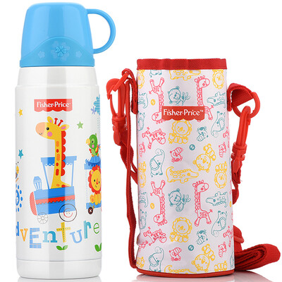 

Fisher-Price американских мужчины и женщины студентов Чашки из нержавеющей стали вода дети пьют чашки рукава изоляцию горшок с розовыми 600мл