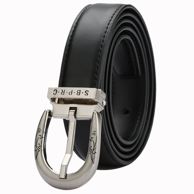 

St Paul&39s Buckle Buckle Buckle Casual Belt SK6006 Black