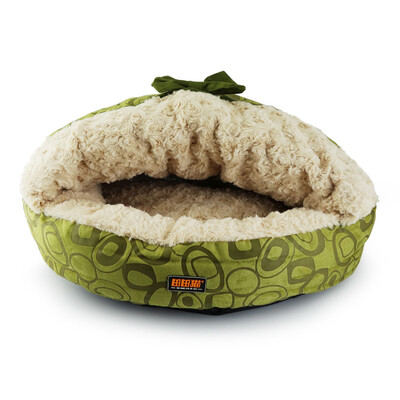 

Tiantian cat hamburger bow thick warm cat sleeping bag cat litter plus Philippine cloth blue cat kitten cat supplies