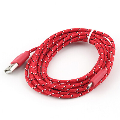 

3M / 10FT пеньковой веревки Micro USB кабель зарядное устройство кабель синхронизации данных для сотового телефона
