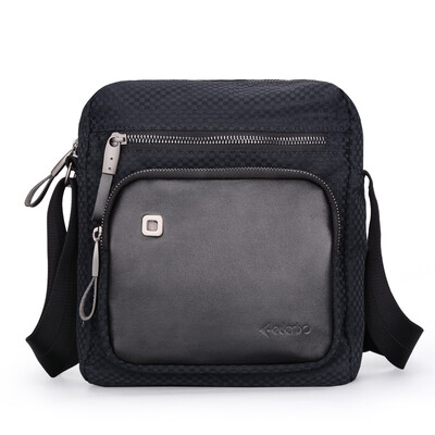 

Новая водонепроницаемая ткань Оксфорд сумка бизнес случайный вертикальный разрез Edenbo человек мешок мужчин плечо сумка с черными наушников 816019-06