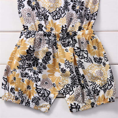 

Flower Baby Girls Infant Cotton Clothes Romper Jumpsuit Outfits 0-18M AU Stock
