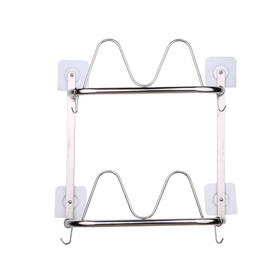 

0717-2 Shoe Rack Wall Mounted 201 Stainless Steel Shoe Organizer Hanging Shoe Storage Shelf Shoe Holder